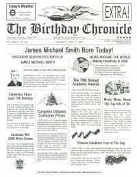 Birthday Chronicle Newspaper