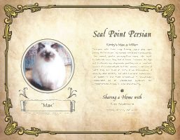 Cat Pedigree Certificate