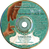Jesus Loves You Personalized Christian music CD for kids