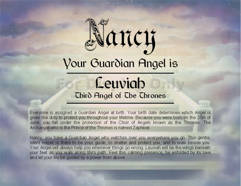 My Guardian Angel Personalized Print