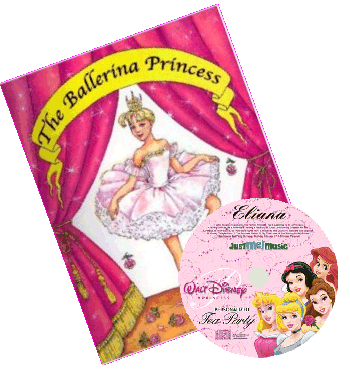 Personalized allerina Princess Book and Disney Princess CD Set
