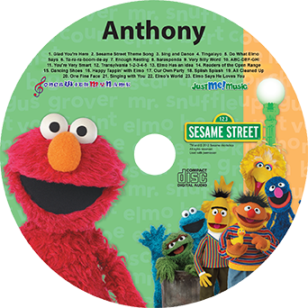 Sing Along With Elmo and Friends, personalized music CD