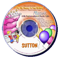 Personalized Birthday Music CD for kids