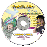 Joyfully Alive Personalized Christian music CD for kids