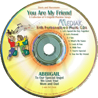 You Are My Friend Personalized Music CD for kids